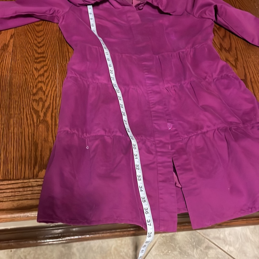 Xhilaration Women’s Cotton Fashion Coat statement collar size XL magenta color - Picture 12 of 13